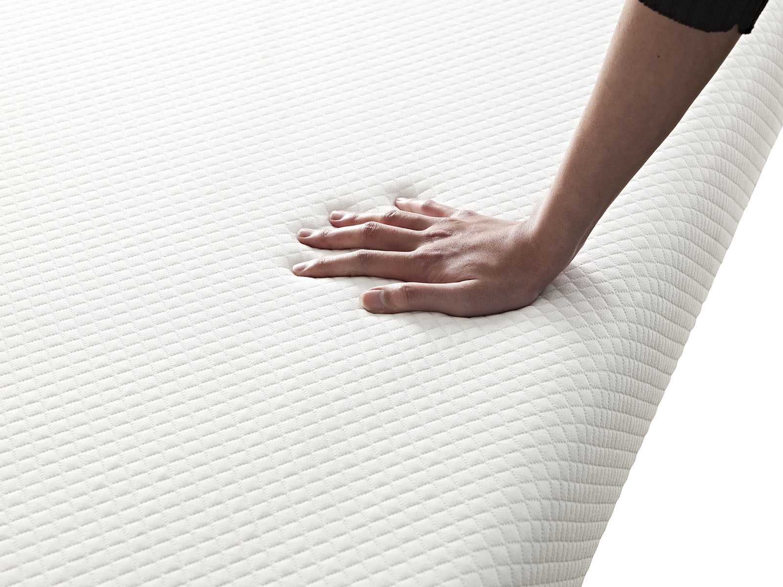 Modern Contemporary Urban Design Bedroom 6inch King Size Mattress, White, Fabric
