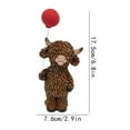 thumbnail image 2 of Valentines Highland Cow Figurine, Balloon-Holding Scottish Resin Statue, Highland Cattle Love Highland Cow Gnomes, Resin Figurine Statue,Farmhouse Table Home Garden Decor, Standing , 6.8 inch, 2 of 6