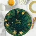 thumbnail image 4 of Decorative 8" Round Christmas Gold Star Placemat with Non-Slip Backing, Suitable for Restaurant and Home Table Settings to Holiday Meals and Party Decorations Gold, 4 of 7