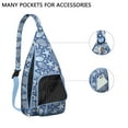 thumbnail image 2 of 4-Pockets Cross Body Bags for Woman Men,Cute Sea Life Sling Bag Chest Bag with Adjustable Strap Women's Crossbody Bags for Outdoors Hiking Traveling, 2 of 4