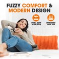 thumbnail image 2 of Cheer Collection Faux Fur Throw Pillow Cover, 2 of 5