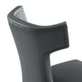 thumbnail image 5 of Modway Curve Solid Wood and Vegan Leather Dining Chair in Gray, 5 of 8