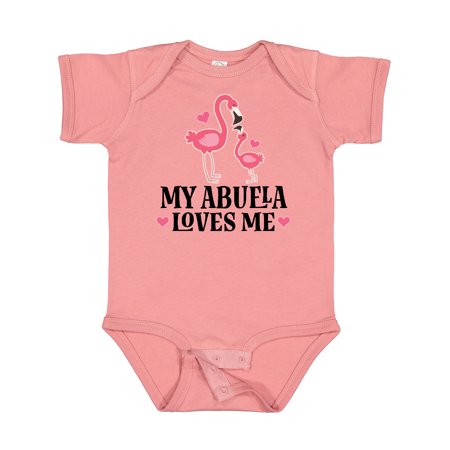 

Inktastic My Abuela Loves Me Flamingo Girls Baby Bodysuit