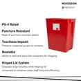thumbnail image 4 of McKesson Prevent Biohazard Sharps Container, Lockable, Puncture-Resistant - 18 gal, 1 Ct, 4 of 5