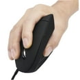 thumbnail image 2 of EXHUMKY Ergonomic Vertical Mouse for Comfortable Computer Use, Black, 1 Piece, Easy Grip Design for PC and Laptop, 2 of 8
