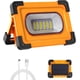thumbnail image 1 of Rechargeable LED Floodlight, 60W 4 Modes LED Construction Site Floodlight, Portable Work Light with Rechargeable Battery & Solar Panel, Emergency Ligh, 1 of 5