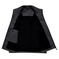 thumbnail image 5 of Awwp Men's Lightweight Vest Sleeveless Outdoor Work Jacket for Travel Hiking Running Multi-Pocket Utility Vest Black Size: L, 5 of 7