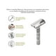 thumbnail image 4 of Rastrillo Mamba Shave Sleek con estuche y navajas de afeitar Mamba Shave LJ-TH92-D3RW, 4 of 4
