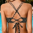 thumbnail image 3 of Women's Crisscross Straps V-Neck Swim Top - Floral Print Adjustable Bathing Suit Top, Plus Size Tankini Top for Beach Pool & Summer (S-XXL), 3 of 4