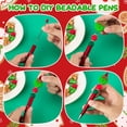 thumbnail image 3 of 12 bolígrafos navideños con cuentas de silicona de FFNIU, 3 of 7