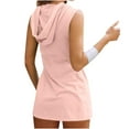 thumbnail image 7 of Diufon Women's Trendy Dresses Summer Sleeveless Zipper Hoodies Solid Color Short Dresses, 7 of 7