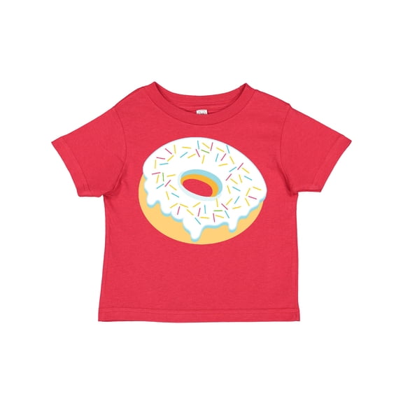 Inktastic White Donut with Sprinkles Boys or Girls Toddler T-Shirt