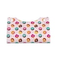 thumbnail image 4 of Lsque Colorful Donuts Printed Long Tissue Box Cover Holder, Facial Paper Organizer Dispenser,Triangle with Bottom Belt, PVC Leather Decorative Organizer, 4 of 9