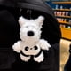 thumbnail image 3 of Llavero con diseño de dibujos animados de perro de peluche del West Highland Terrier, 3 of 3