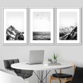 thumbnail image 3 of IDEA4WALL Framed Canvas Print Wall Art Set Black White Snowy Winter Mountain Landscape Nature Photography Modern Art Rustic Scenic for Living Room, Bedroom, Office - 16"x24"x3 White, 3 of 5