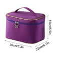 thumbnail image 3 of VALSEEL Portable Makeup Bag with Large Storage Capacity, Exquisite and High-end Travel Storage Box, Wash Bag Cosmetic Bags, 3 of 4