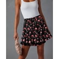 thumbnail image 5 of Pantalones cortos Onlypuff Flowy Chiffon con volantes Red Bud para mujer, 5 of 5