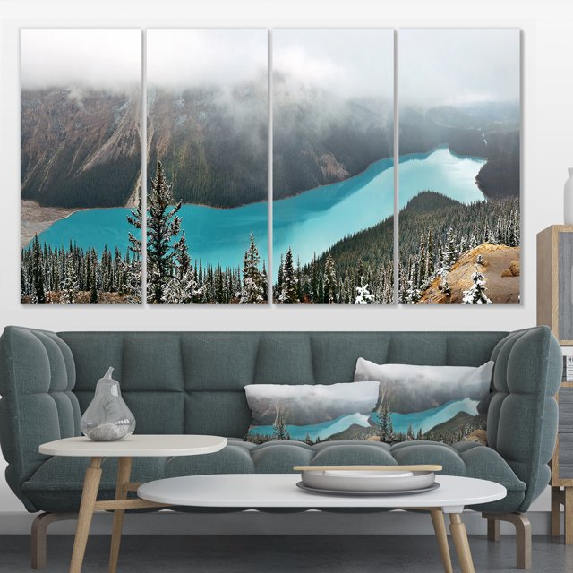 Beautiful Petyo Lake Panorama - Landscape Artwork Canvas