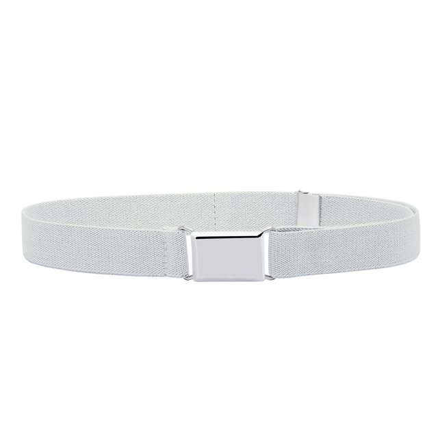 Buyless Fashion Ceinture de Robe Extensible Ajustable et Élastique pour Enfants et Bébés avec Boucle Argentée