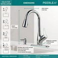 thumbnail image 2 of Peerless Faucet 1 Handle Pull-Down Spray Kitchen Faucet with Soap Dispenser in Chrome P7901LF-SD-W, 2 of 13