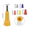 thumbnail image 2 of Unique Bargains Wire Twisting Spinner,Wire Twisting Tool with 1/4' Chuck,1pcs Wire Twisting Tool+70pcs Wire Caps Yellow, 2 of 6
