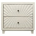 thumbnail image 2 of Brassica 2-Drawer Nightstand on Solid Wood Frame in White Washed Finish, 2 of 5