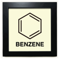 thumbnail image 1 of Benzène Structure Moléculaire Formule Substance Noir Carré Cadre Photo Mur Table, 1 of 3