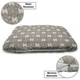 thumbnail image 3 of Abstract Pet Bed, Mandala Forms in Geometric Modern Vintage Persian Culture, Chew Resistant Pad for Dogs and Cats Cushion with Removable Cover, 24" x 39", Warm Taupe Charcoal Grey, by Ambesonne, 3 of 4