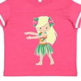 thumbnail image 4 of Inktastic Blonde Hula Girl Girls Toddler T-Shirt, 4 of 5