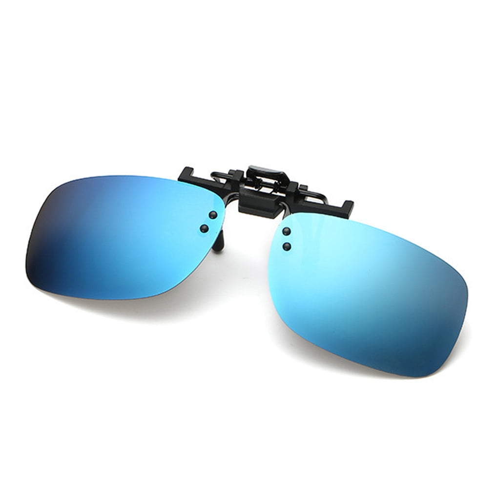 outdoorline Men Fashion Square Polarized ClipOn Flip Up Metal Clip