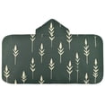 thumbnail image 5 of Yayeee Kids Hooded Towels Toddler Soft Absorbent Beach Bathing Wrap 50" x 23.5", Dark Green Plants, 5 of 5