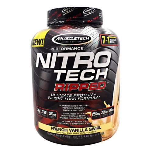 Muscletech Performance Series Nitro Tech Ripped French Vanilla Swirl