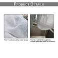 thumbnail image 4 of BTTO Outdoor Sheer Windproof & Waterproof Curtain for Patio Porch Yard Lawn Garden, Divider Window Screening Gauze Top & Bottom Fixed Eyelets, 1 Panel, 4 of 10