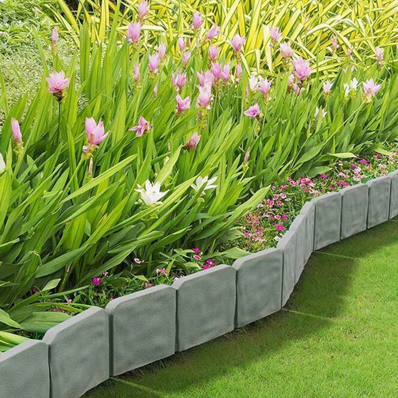 Garden Landscape Edging Borders No ,20 PCS 16 FT Lawn Edging for Landscaping,Plastic Fencing Lawn Border