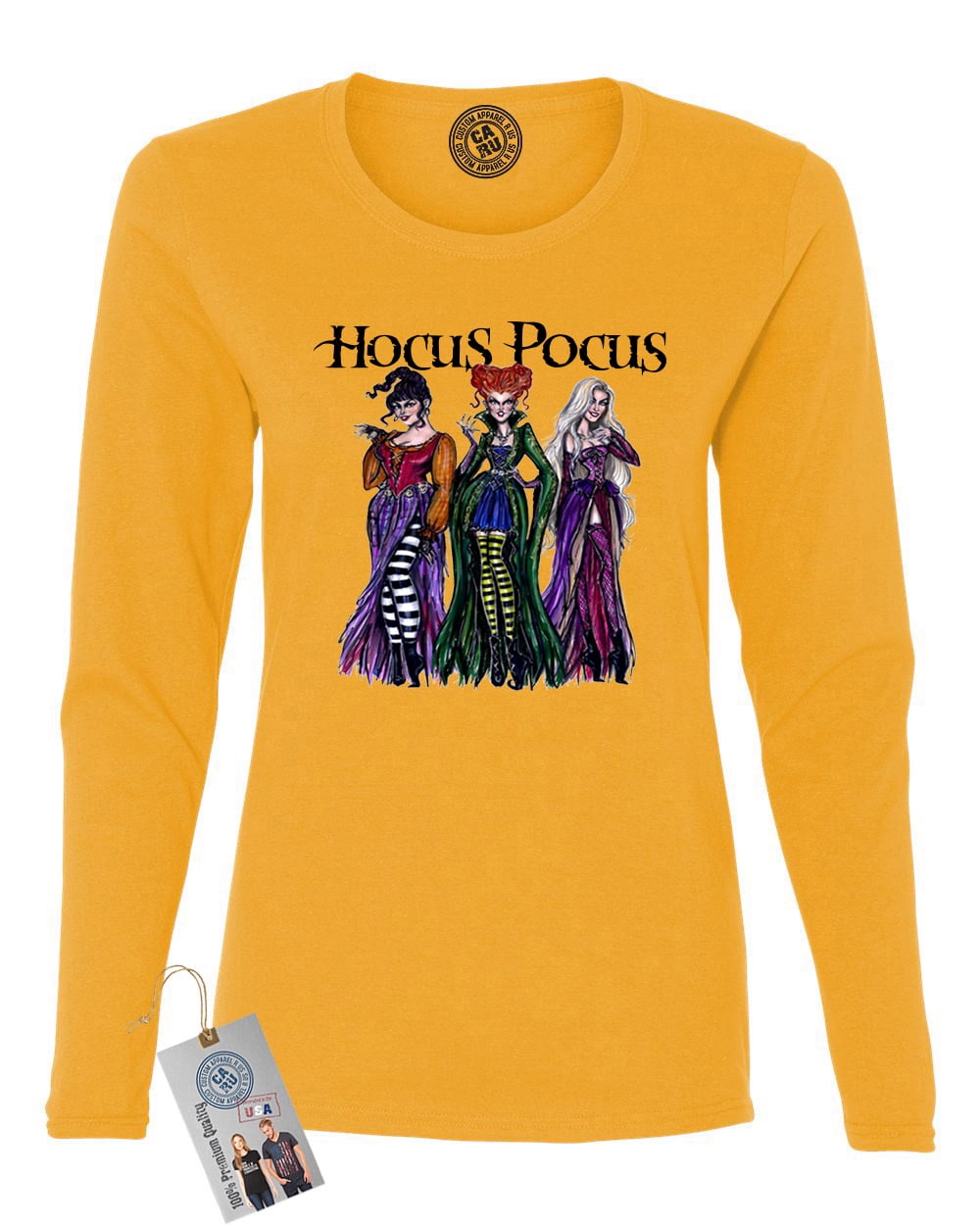Womens Long Sleeve Shirt Top Hocus Pocus Shirt Sanderson Sisters