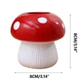 thumbnail image 2 of Fiudx Jarrón Fungoide, Encantadora Decoración de Cerámica, Diseño de Hongo Rojo Vibrante, Arreglo Floral Versátil, Ideal para La Oficina En Casa o La Sala de Estar, Regalo Perfecto para Cualquier Oca, 2 of 6