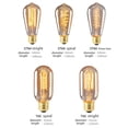 thumbnail image 2 of 220V E27 Home Decor Spiral/Stright Filament Safe Dimmable Warm Lights Edison Light Bulb Home Lighting Incandescent Bulbs Light Appliance T185, 2 of 8