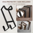 thumbnail image 6 of Genreen Over The Door Hooks - 2 Pack Heavy Duty Dual-Hook Organizer Hanger with Non-Slip Rubber for Towels, Clothes & Bags Use in Bathroom, Bedroom, Kitchen, 6 of 7
