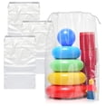 thumbnail image 1 of Bolsa Transparente con Cordón, 5 x 8 Pulgadas. Bolsa de 100 Bolsas de Plástico Transparente con Cordón. Bolsas de Viaje Impermeables de Polietileno de 2 Mil para Zapatos. Bolsa Transparente para Cosméticos y Artículos de Tocador., 1 of 7