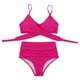 thumbnail image 1 of Trajes de baño para mujer, 2 piezas, estampado tropical hawaiano, camisola, sujetador y volantes, conjuntos de baño, ropa de playa OAVQHLG3B Store lin121212, 1 of 4