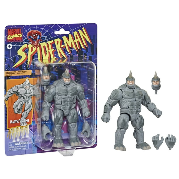 Marvel Legends Series Spider-Man 6-inch Marvel's Rhino Retro