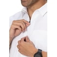 thumbnail image 3 of Chef Works Mens Cody Zip Work Shirt, White, 3X-Large, 3 of 6
