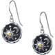thumbnail image 1 of Nvzi Pendientes colgantes de sol y luna, pendientes redondos con forma de gota, pendientes de gancho bohemios, pendientes llamativos (plateados), 1 of 4