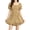 Yellow, variant on Summer Squareneck Women Shirred Smocked Short Wide Leg Romper Jumpsuit