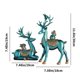 thumbnail image 3 of Fiudx Juego de Estatuas de Ciervo, Escultura de Resina de La Prosperidad, Elegante Decoración de Escritorio, Elegante Detalle para El Hogar y La Oficina, Ideal Como Regalo para Familiares y Amigos, T, 3 of 6