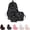 Black, variant on Bow Backpack for Women, Aesthetic Nylon Backpack , Cute College Laptop Rucksack 3Pcs Set With Bow Pattern