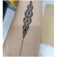 thumbnail image 4 of 10pcs Black Lace Stickers Decorative Body Sticker Waterproof Temporary Tattoos, 4 of 4