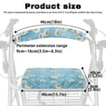 thumbnail image 6 of HELLHERO Daisy Seat & Backrest Cover Set Dust Proof Rollator Seat Cover & Moisture Wicking for Seniors Adult Home for Elder, 6 of 7