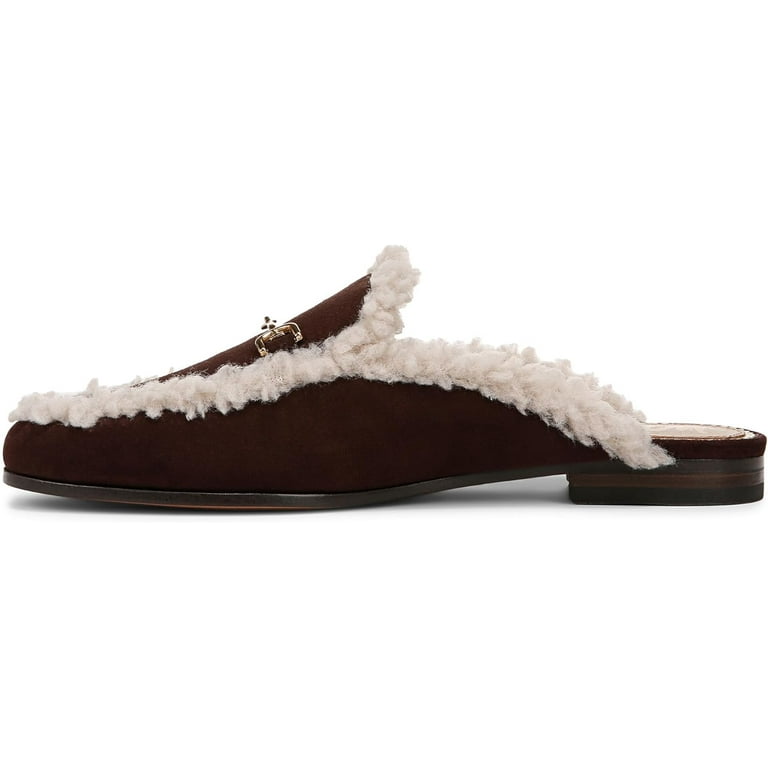 Sam Edelman Linnie Women's Cafe Noir Shearling Mule 8.5M - Walmart.com