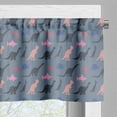 thumbnail image 3 of Ambesonne Cartoon Valance Pack of 2, Colorful Dinosaur and Shark, 54"X12", Blue Grey Multicolor, 3 of 5